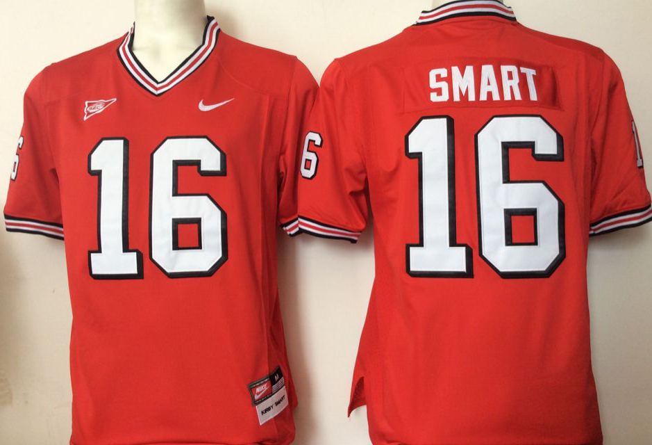 NCAA Youth Georgia Bulldogs Red 16 Smart orange jerseys